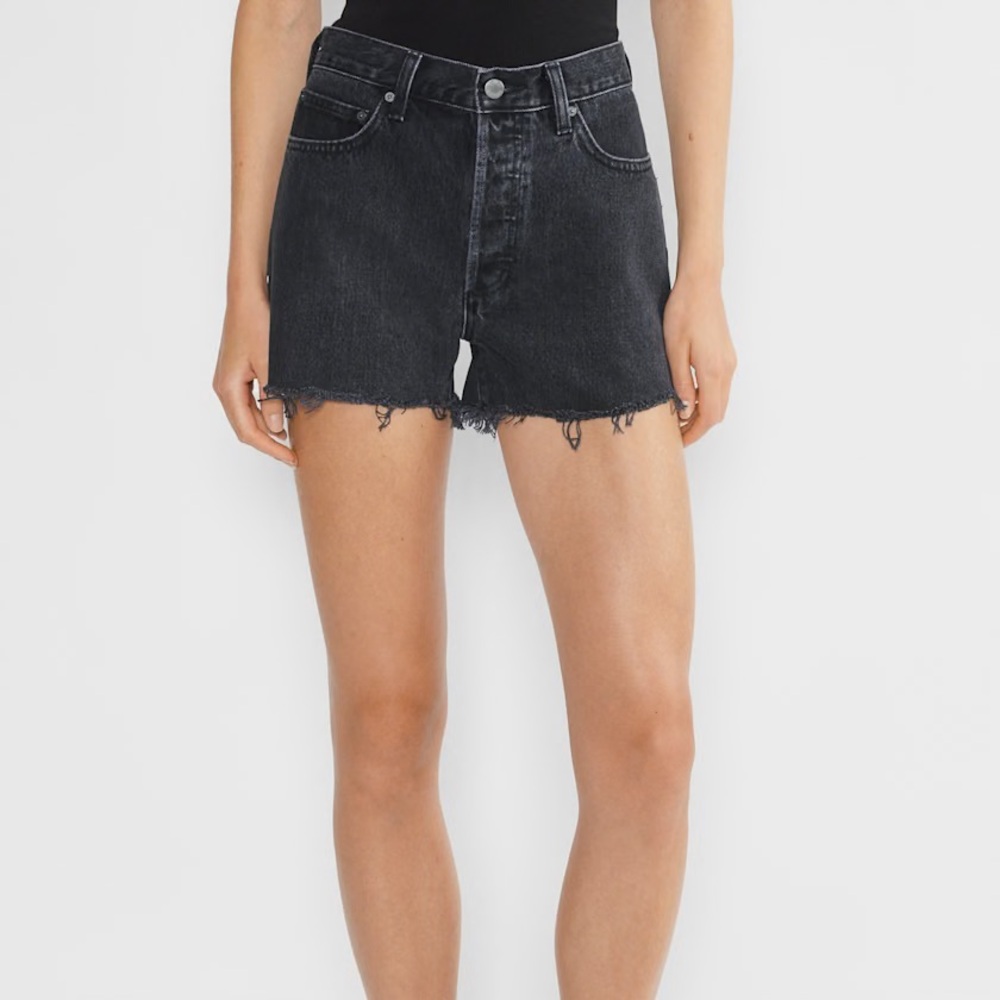 Denim Forum Black Jean Shorts